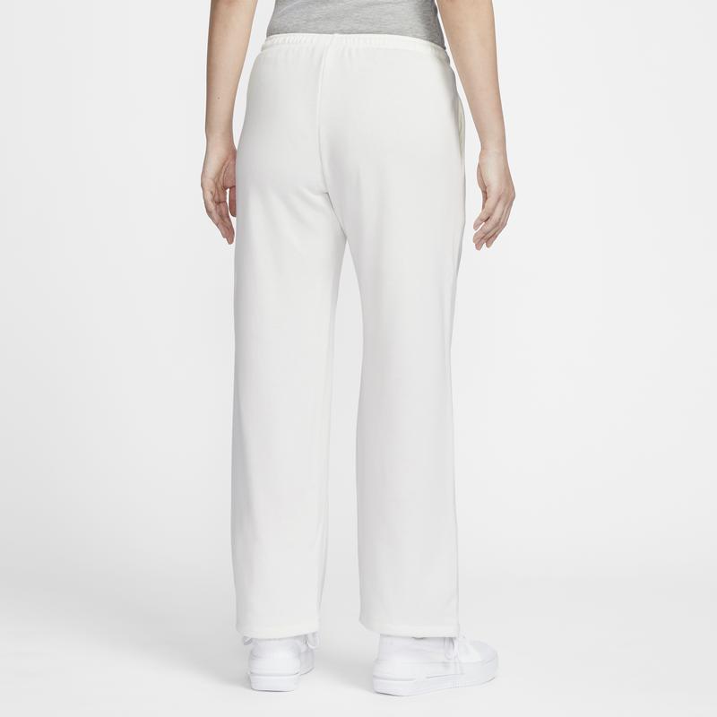 Nike Sportswear Chill Terry Mid-Rise Straight-Leg Knit Joggers Women Joggers Sail HQ4739-133