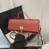 Design di nicchia personalizzato, Stile casual occidentale, Semplice monospalla, Tendenza casual, Borsa da donna, Borsetta quadrata piccola alla moda