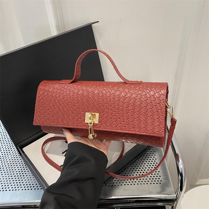 Design di nicchia personalizzato, Stile casual occidentale, Semplice monospalla, Tendenza casual, Borsa da donna, Borsetta quadrata piccola alla moda