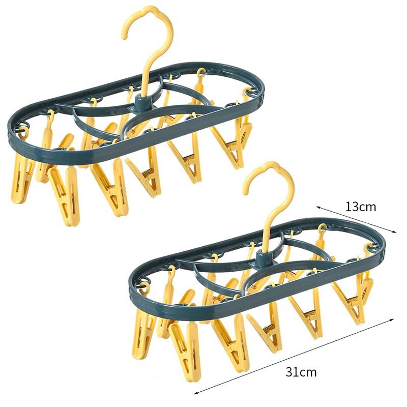 Multi-Functional Home Use Clothes Drying Rack Windproof Creative Design Plastic Clothes Hanger for Balcony T-Shirt Drying Holder