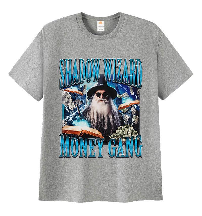 Humor Shadow Wizard Money Gang Graphic T Shirt Funny Hip Hop Wizard Gift Meme Short Sleeve T-Shirt Summer O-Neck Cotton T-Shirts