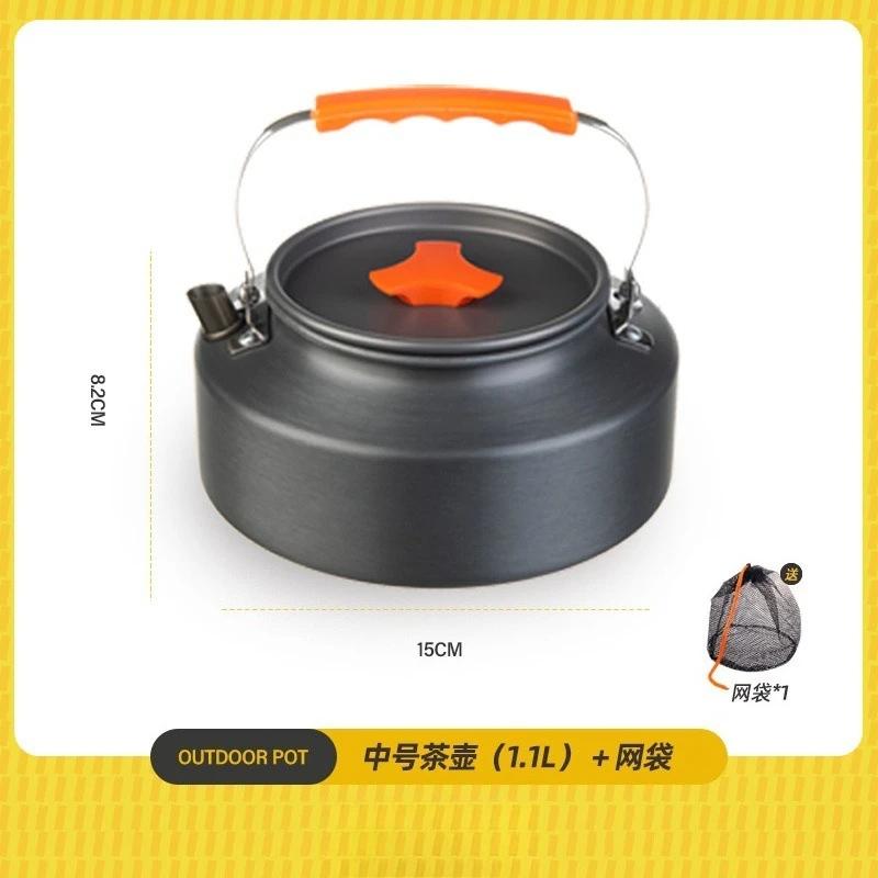 Outdoor Picknick Set Topf Kessel Bratpfanne Suppentopf Faltbare Aufbewahrung Kocher Aufbewahrungstasche Adapter Zubehör