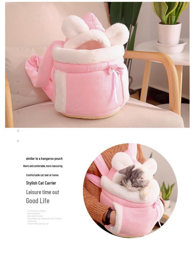 In Stock Portable Cat Carrier with Integrated Bed & Hand Warmer