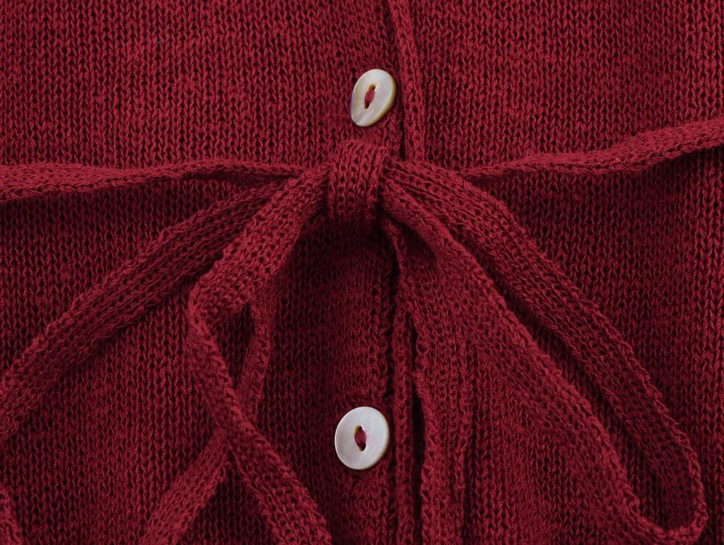 2025 Spring Women's European & American Style Fashion Knit Cardigan