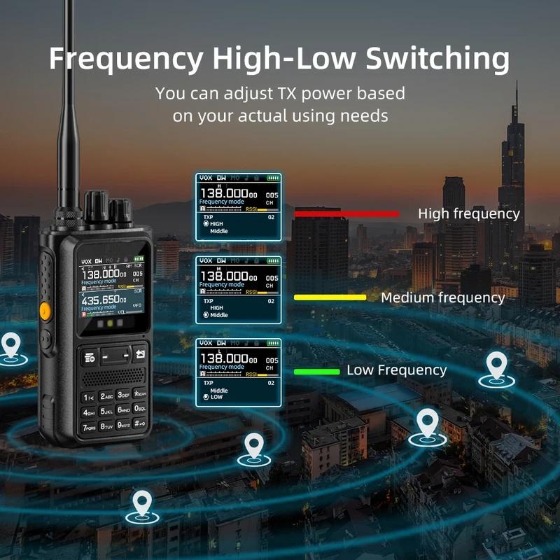 UV110D Walkie Talkie 1 Pieces Long Range Portable Handheld Talkie-walkie Blue-tooth Phone APP Programming Two Way Radio
