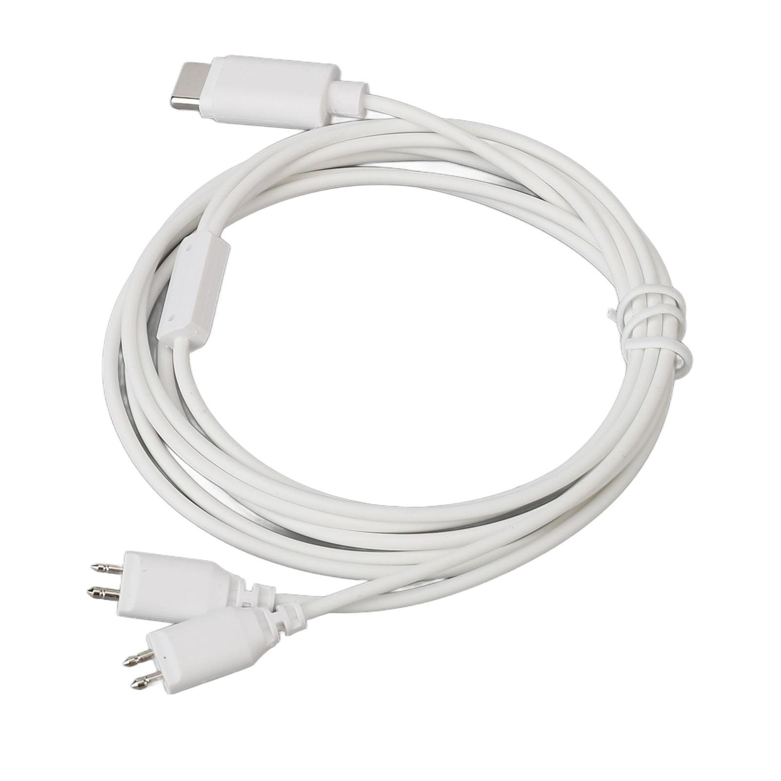 

Кабель-адаптер для слухового аппарата, 2-контактный кабель для ресивера усилителя звука для устройства с двумя наушниками, Type-C