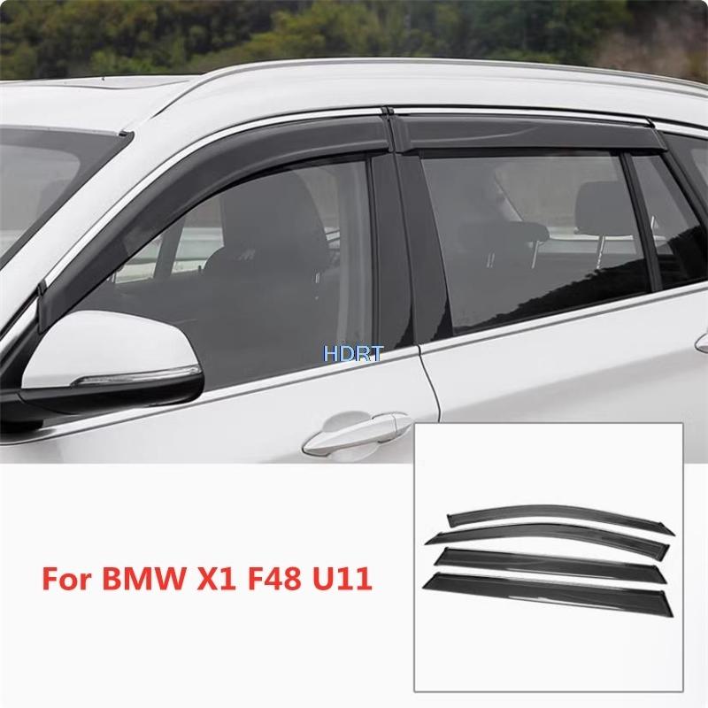 Car Style Accessories Exterior Sticker For BMW X1 F48 U11 2016 + Window Deflector Rain Screen Guard Shelter Visor Weather Shield F48 2016-2022