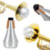 Trumpet Mute,Lightweight Aluminum Mini Trumpet Practice Mute Silencer for Jazz,Beginners and Students