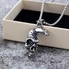 Men's Retro Stainless Steel Skull Pendant Necklace