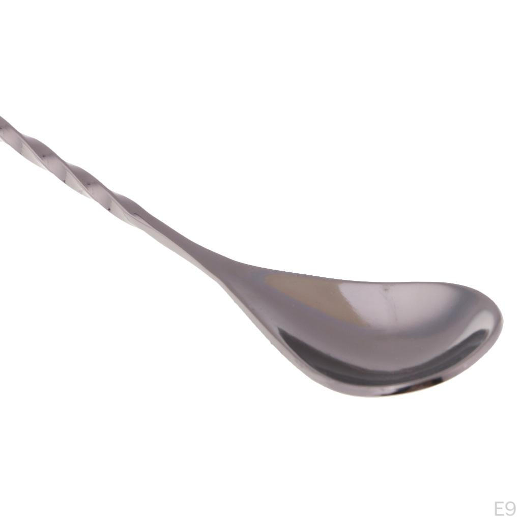 1 Piece Mixing Spoon Stainless Steel Cocktail Muddler Coffee Teaspoon ,