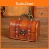 Desktop Wooden Storage Box With Lock For Dustproof Decoration In Office Bedroom