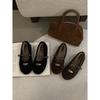 Autumn and Winter Retro Flat Soft-soled Fluffy Shoes Women Wear Autumn and Winter Velvet Cotton Shoes Mary Jane Shoes