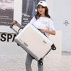 Unisex Fashion Suitcase with Combination Lock and Wheels - Cabin-Size Trolley Case for Students