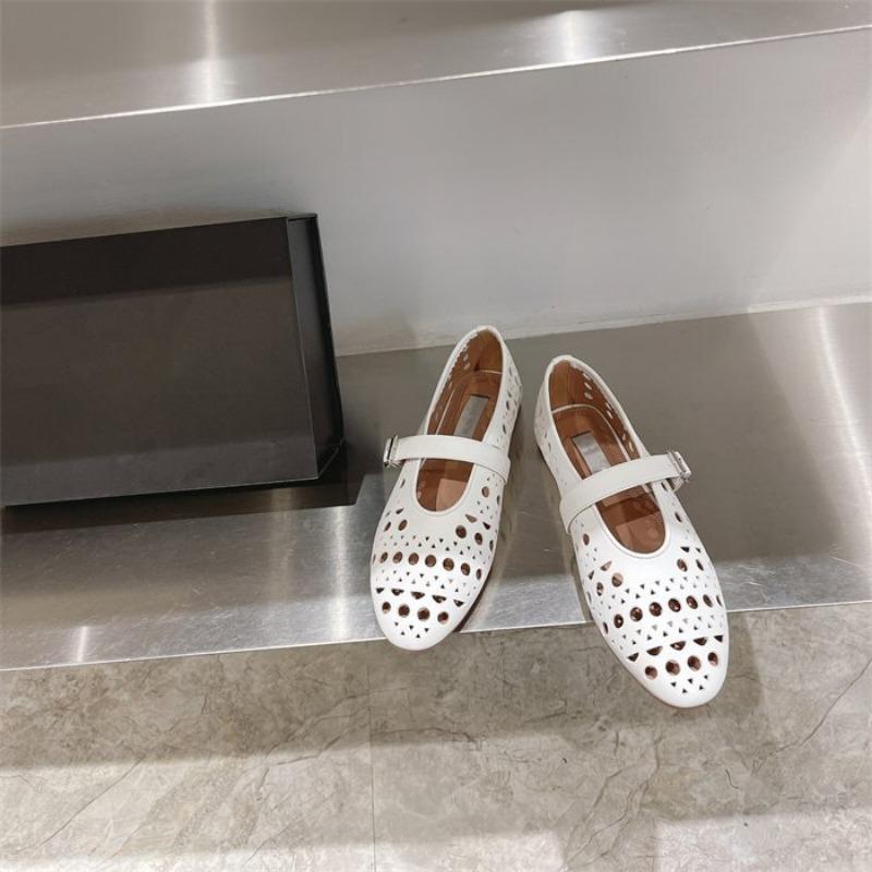 Hollow Out Women's Shoes, Breathable Soft Soled Sandals, Women's Flat Bottomed Comfortable Dancing Shoes