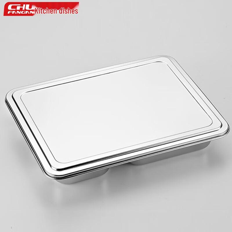 304 Stainless Steel 5-Compartment Lunch Box with Lid