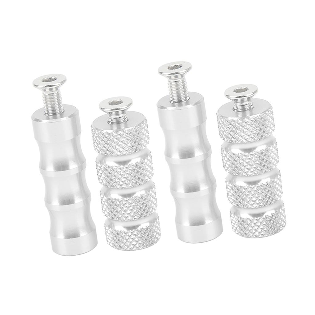 2 Pair Motorcycle Brake Foot Peg CNC Process Plating Precise Fit For M6 6mm Mounting Bolts Motorbike