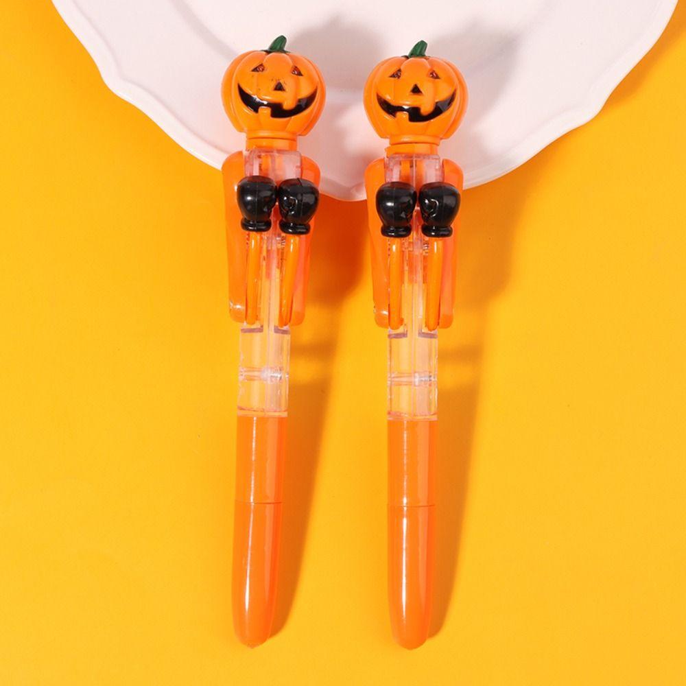 Trick Or Treat Halloween Ballpoint Pen Decompressed Pumpkin Boxing Pen Creative   Fesitival Gifts