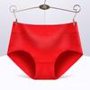 Sexy mid-waist 95% cotton women's briefs in solid colors