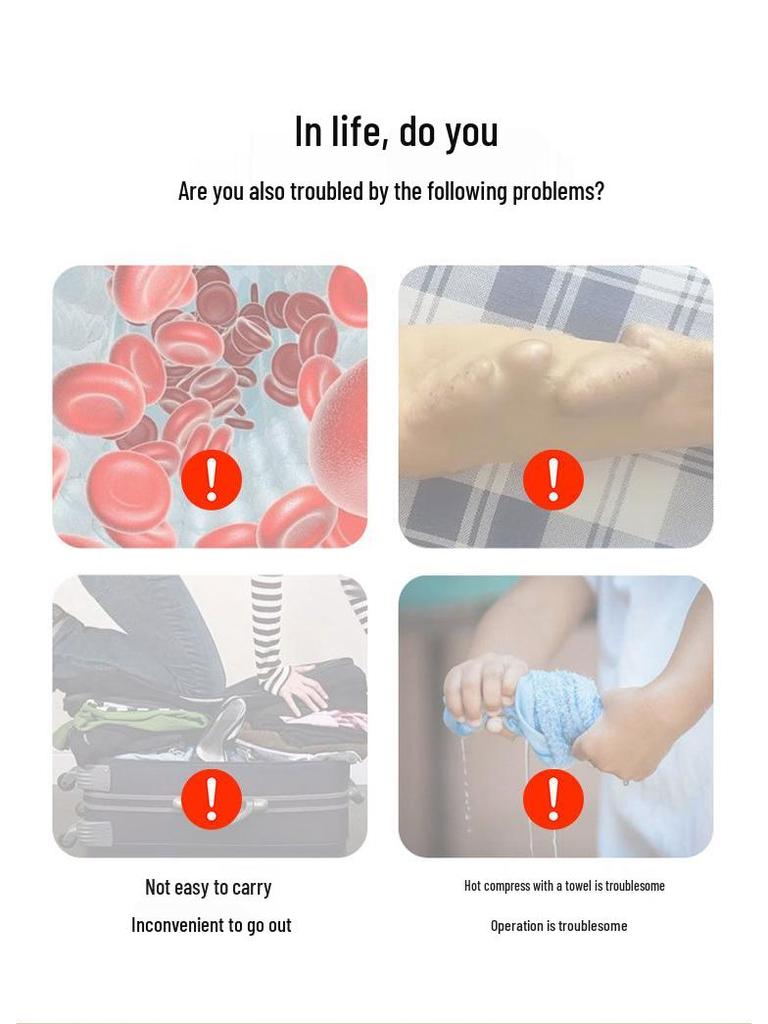 Arm Heat Pack with Red Light Therapy - Quick Heating, Lightweight, and Comfortable Protection Belt