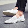 Sommer-Herren-Mokassins, Slipper, zum Fahren, leicht, Gommino, flach, zum Gehen, orthopädische, handgefertigte Schuhe für Herren