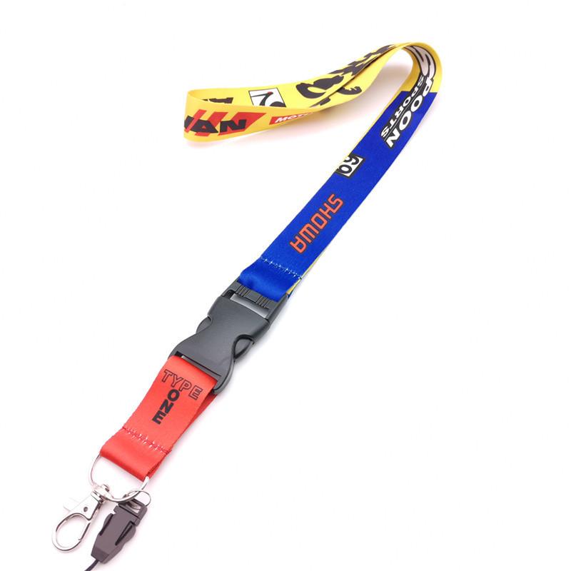 

Motorcycle Lanyard For Honda Spoon Sports TYPE ONE Modified Nylon Neck halter Cell Phone Work ID Card Hanging Rope Key Keychain