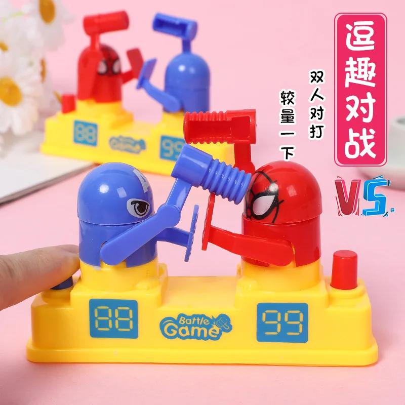 Mini Baby Toys Kids Doll Double Battle Game Parent-Child Interactive Hammer Hiding Game Baby Early Education Random Funny Toy