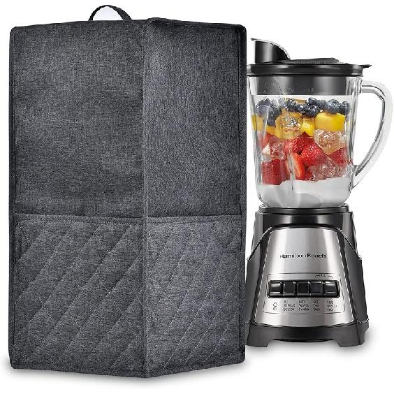 Kitchen Blender Dust Cover,Blender Covers Compatible with Ninja Foodi Blender,Juicer Cover with Accessory Pocket. Waterproof Fabric, Easy to clean серый