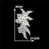 Hollow Rhinestone Beads 3D Lace Embroidery Embroidery Applique Flower Clothing Accessories Fashion Simple Style