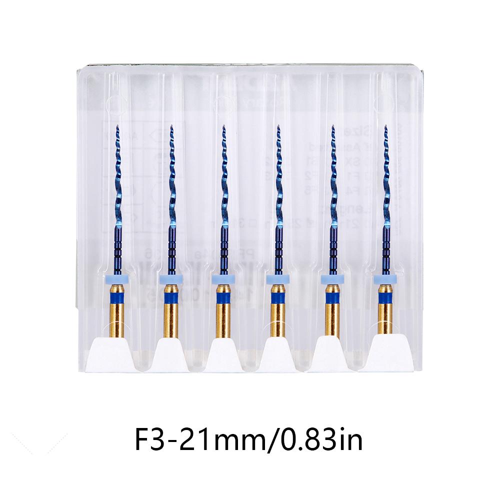 6Pcs Dental Heat Activated Root Canal Files Sx-F3 25Mm Bendable Dentist Tools For Root Canal Treatment