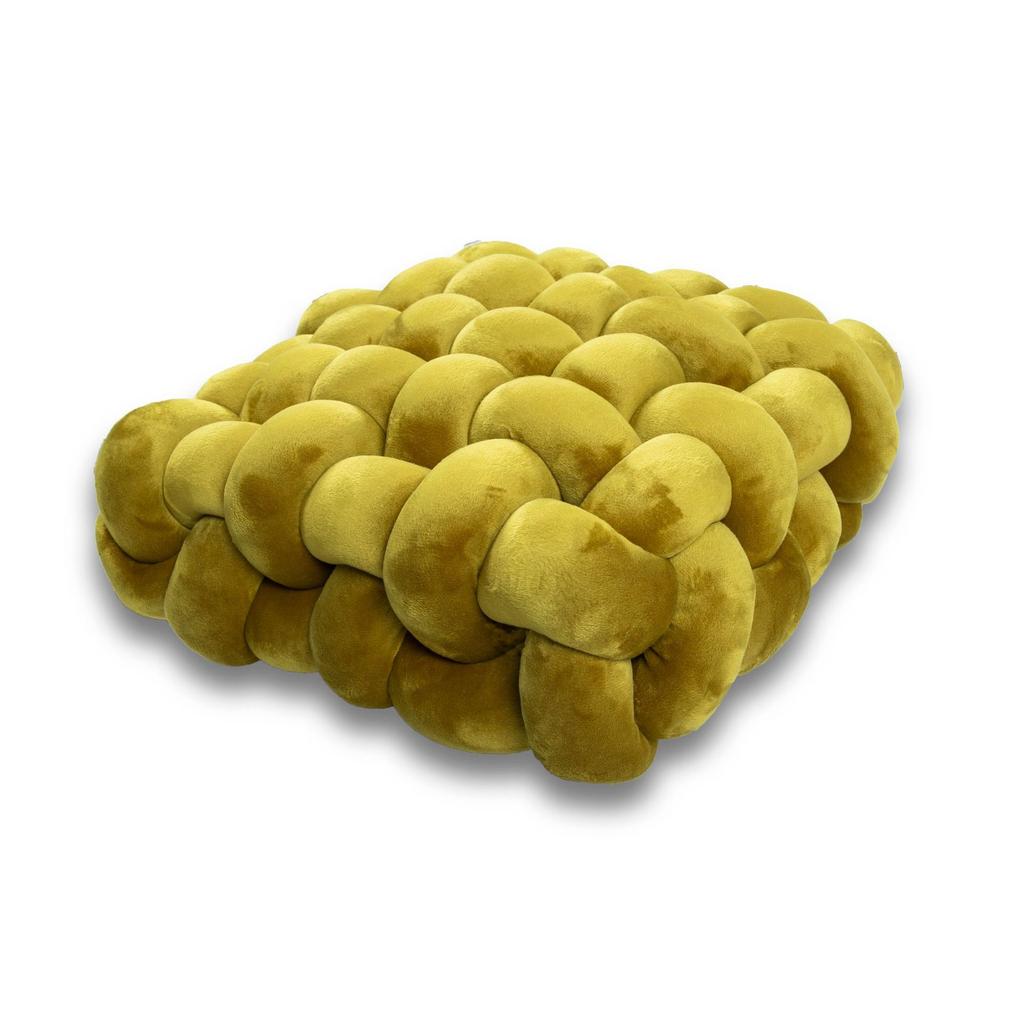 Living Room Cushion Square Hand Woven Plush Household Solid Color Bedroom Pillow Nordic Style Sofa Decoration Bay Window Cushion