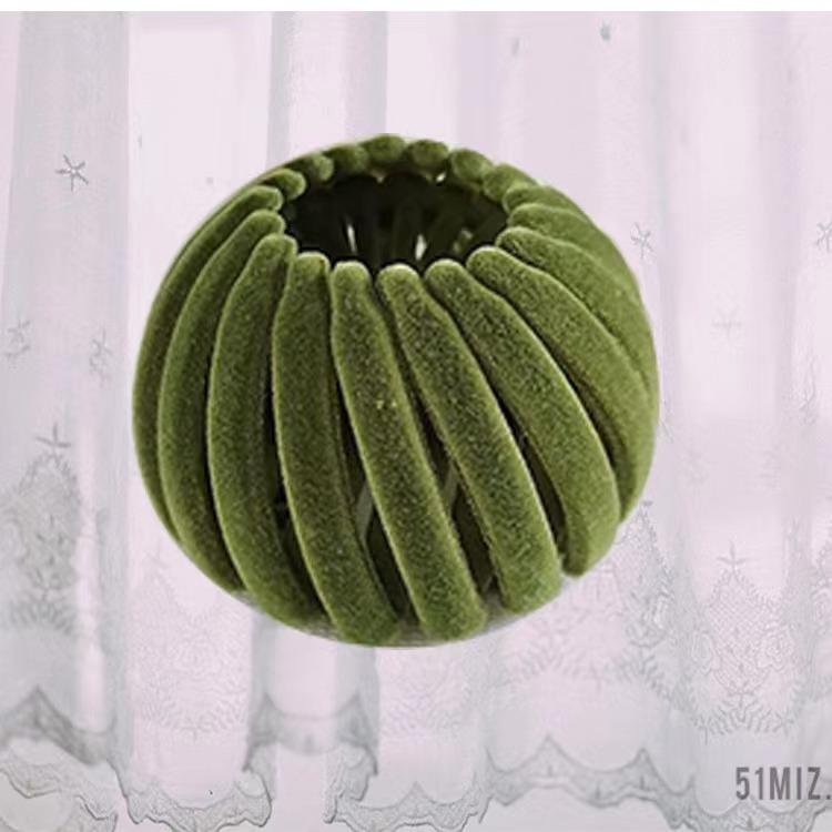 Velvet-textured Plush Feathered Bird Nest Holder Hair Curler Hairpin Hair Accessory