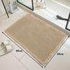Waffle Bathroom Mat Non Slip Absorbent Bath Rug Soft Quick Dry Washable Doormat for Toilet Shower