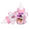 50Pcs   Chocolate Bottles Box For Baby Shower Party Favors Gifts Decorations (Pink)