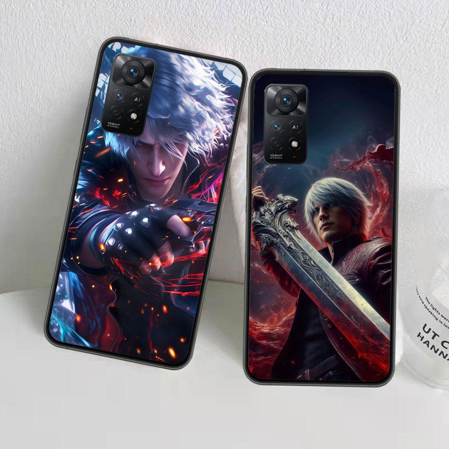 D-Devil May Cry DMC Phone Case For Redmi 13C 14C Note 13 14 Pro 5G Plus 12 12C 10 10A 10C 9 9A 9C 9T 8 8A K70 Pro Xiaomi Cover S