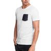 T-shirt - Urban Classic - Imitation cuir - Poche poitrine - 100% coton - Mixte