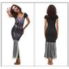 New Halloween new white yarn fishtail dress, witch suit, temperament witch night ghost game suit