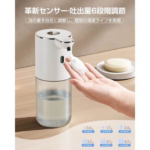 Soap Dispenser [2025 Industry First - Digital Display] Automatic Foaming Hand Soap Dispenser with 6 Flow Settings, 400ml, Wall-Mounted, No-Touch Opera