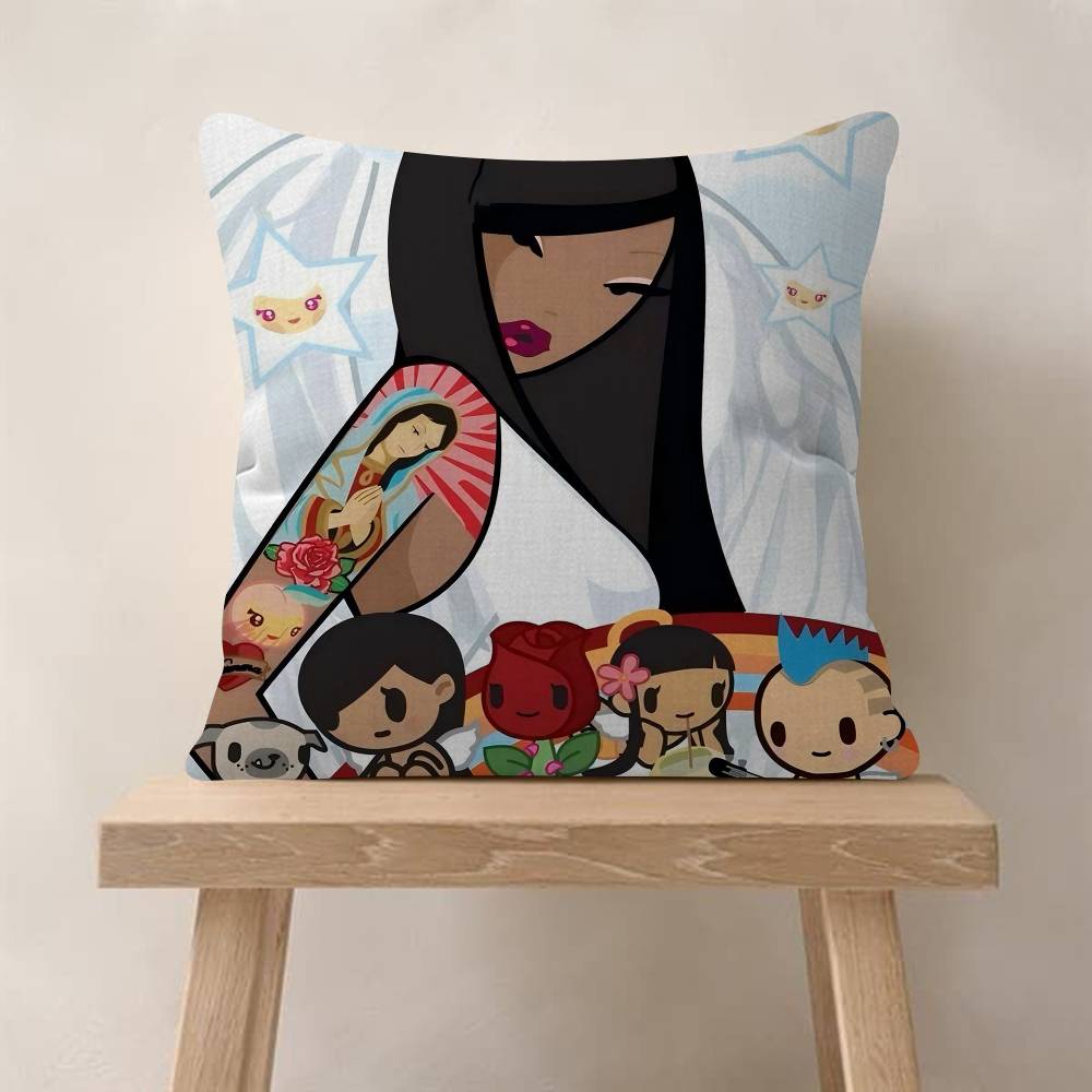 Cartoon Art Kawaii TownTokidokiinside Pillow Anime Pillow Sofa Bed Head Pillow Cover Cushion Cover Fashion