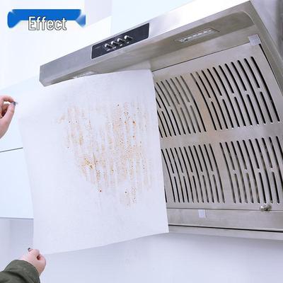Carta Cotone Assorbente Olio da Cucina Usa e Getta - Adesivi Spessi, Oil-Proof per Cappa da Cucina.