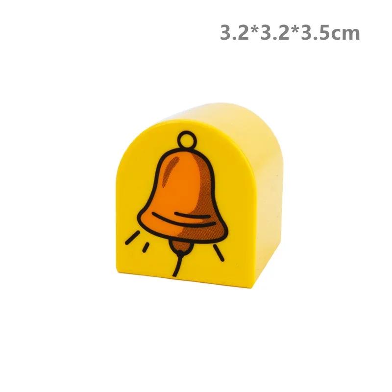 Big Building Base Blocks Printed Patterns Accessories Cake Zoo Tools Compatible Large Bricks Children Kids Creativity Toys Gifts