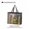 Große Strandtasche aus Mesh mit hoher Kapazität für Spielzeug und Badebekleidung – Multifunktionale Reisehandtasche