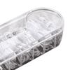 Cable Storage Organizer PP Clear with Multiple Compartments Lid Cord Organizer Box for Desktop