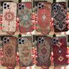 Persian Carpet Floral Pattern Phone Case For iPhone 16 15 12 13 Mini 11 14 Pro XS Max Plus X XR Silicone Cover