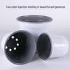 Extra Large Disposable Two-Color Seedling Pot - Thickened Plastic Nutrient Planting Cup, Simple White Flower Pot
