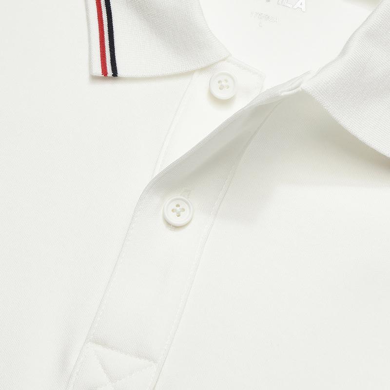 New FILA HERITAGE Polo Shirt Men's Cloud White F11M548223FWT