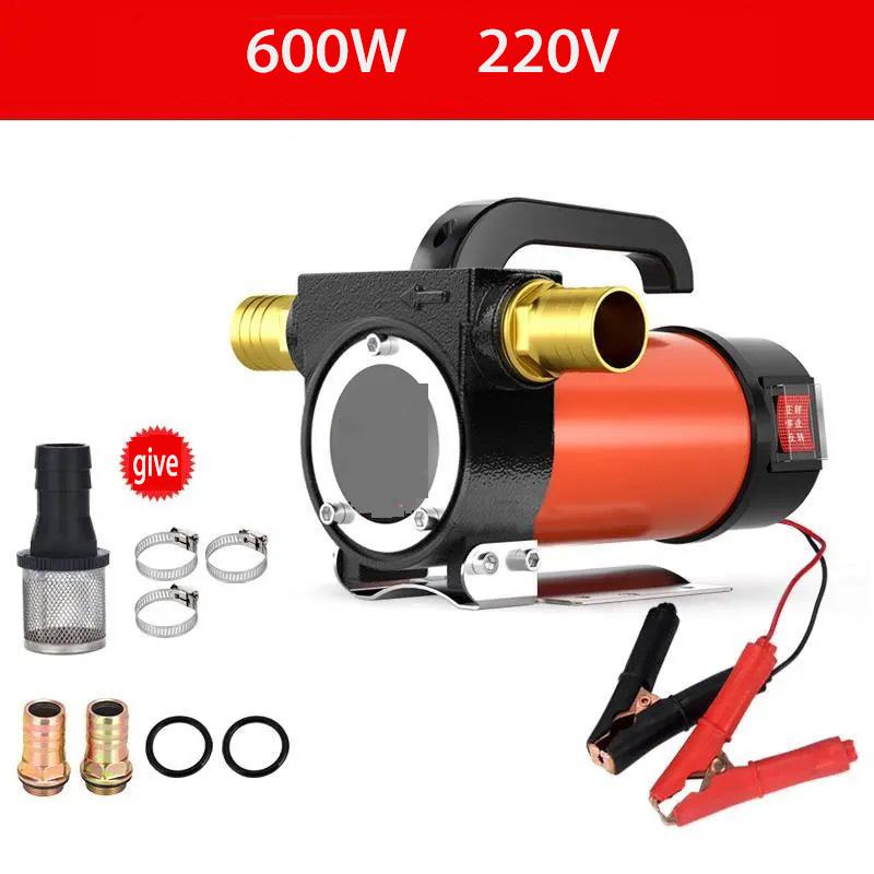 600W Oil Pump New 12v24v220V Oil Pump Household Diesel Pump High-power Vehicle Use