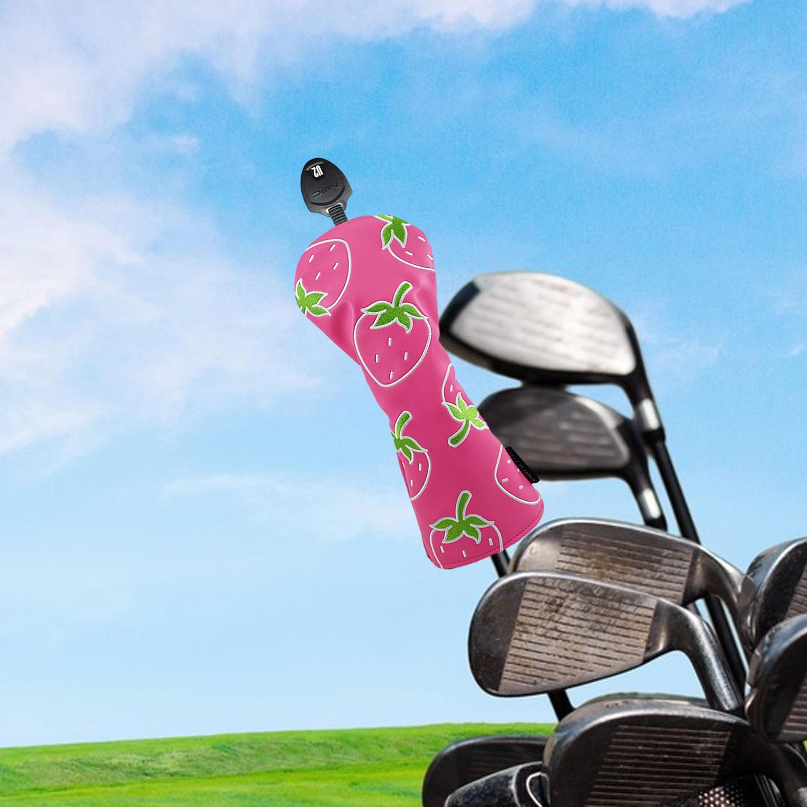 

Чехол на голову для гольф-вуда с принтом клубники, водостойкий, стильный для транспортировки UT