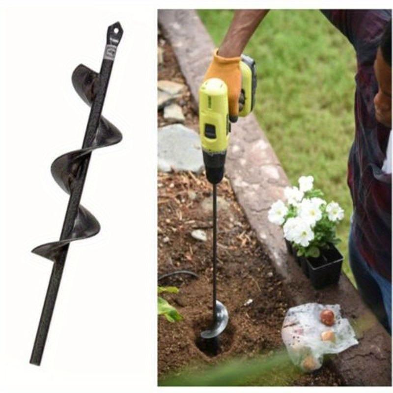 14.57Inch Earth Planter Spiral Auger Drill Bit Post Hole Digger Power Garden Auger Kit