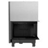 Steel Fireplace KRATKI MBA Right 17 kW Ø 200 Lift-up Black Thermotec