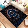 Forest Full Moon Starry Night Scenery Print Carpet,Sofa Living Room,Bedside Bedroom,Entrance Hall Mat,Welcome Rug, Carpet,Gift